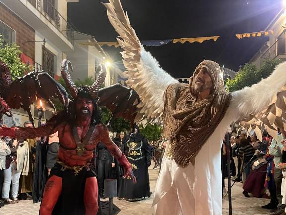 La Virgen de la Estrella ilumina Sabiote durante las Fiestas del Medievo