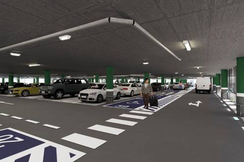 <i>Así quedará el interior del parking de La Alameda.</i>