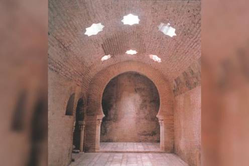 <i>Baños árabes de la capital jiennense. / Archivo histórico Diario JAÉN. </i>