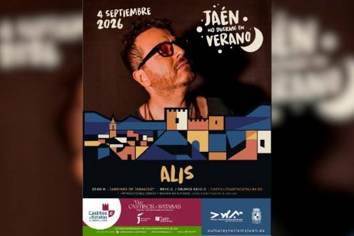 <i>Cartel concierto de Alis el 4 de septiembre de 2026 en Jabalcuz. / Ayuntamiento de Jaén. </i>