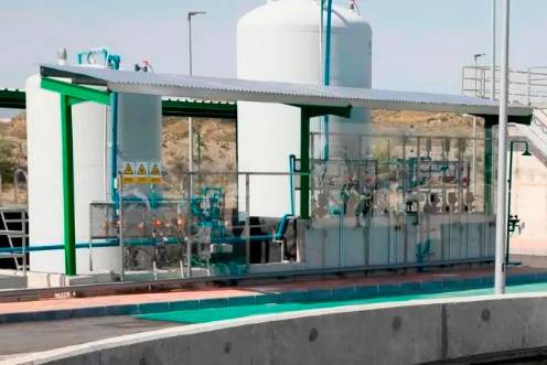 <i>Imagen de una Estación Depuradora de Aguas Residuales (EDAR). / Junta de Andalucía.</i>