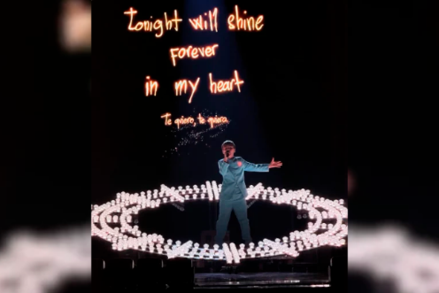 <i>Lucas Paulano durante su actuación en Eurovisión Junior 2026. / RTVE. </i>