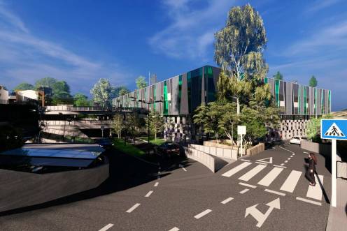 <i>Proyecto de construcción para el aparcamiento en La Alameda. / Ayuntamiento de Jaén.</i>