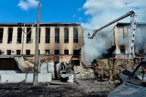 <i>Imagen de archivo de un ataque ruso sobre Kiev. / Europa Press. </i>