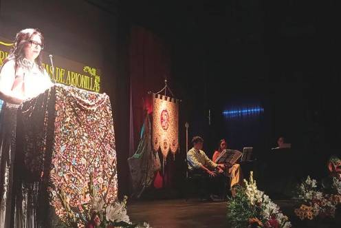 <i>Durante el pregón. / Adrián Claudio Bonache / Diario JAÉN. </i>