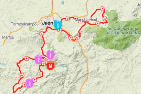 <i>Recorrido por la provincia de Jaén de La Vuelta Ciclista a España 2026. / La Vuelta. </i>