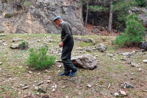 <i>Serafín camina por el bosque, en La Cabrilla. / Diario JAÉN.</i>