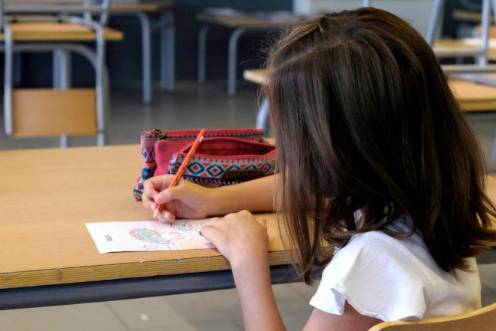 <i>Alumna en clase. / Europa Press. </i>