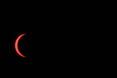 <i>Eclipse desde La Iruela con Cazorla. / Juan Espejo / Diario JAÉN. </i>