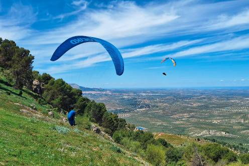 <i>Participantes en el Abierto Niviuk de parapente.</i>