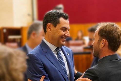 <i>Juanma Moreno y Erik Domínguez.</i>