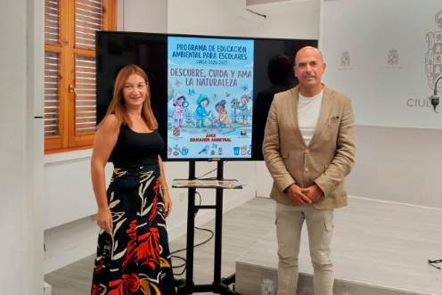 <i>Durante la presentación del programa de educación ambiental. / Ayuntamiento de Jaén. </i>