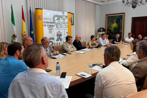 <i>Comisión de seguimiento de la mesa de Los Puentes. / Subdelegación del Gobierno en Jaén. </i>