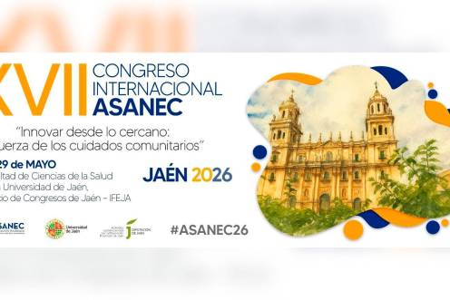 <i>Imagen del cartel promocional del XVII Congreso Internacional de la Asociación Andaluza de Enfermería Familiar y Comunitaria. / ASANEC.</i>