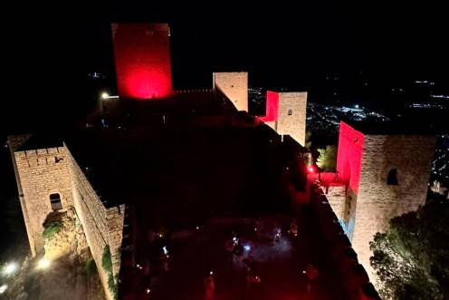 <i>Vista aérea del Castillo de Santa Catalina. / Ayuntamiento de Jaén. </i>