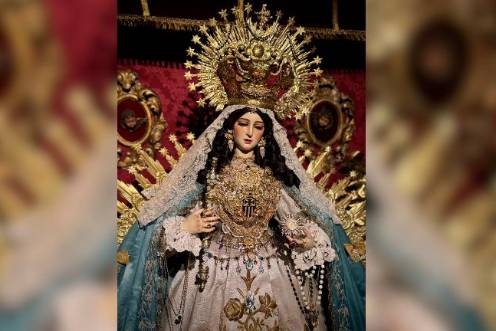 <i>Imagen de Nuestra Señora de las Mercedes, que protagonizará un traslado histórico el viernes.</i>