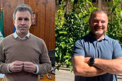 <i>Los candidatos Julio Millán y Carlos Alberca. / Europa Press.</i>