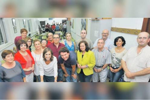 <i>Participantes del Aula de lectura de Torredonjimeno en una imagen de archivo. / Archivo histórico Diario JAÉN. </i>