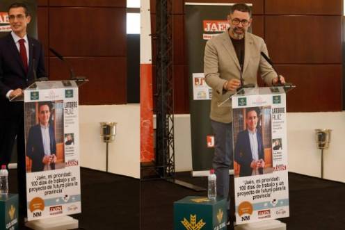 <i>A la izquierda, Fernando Planelles y a la derecha, Andrés Rodríguez. / Jason Moyano / Diario JAÉN. </i>