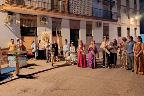 <i>La Celebración de la Palabra, una pequeña misa en honor a San Julián. / Adrián Claudio Bonache / Diario JAÉN. </i>