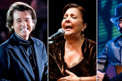 <i>Raphael, Carmen Linares y Joaquín Sabina. / Archivo histórico de Diario JAÉN. </i>
