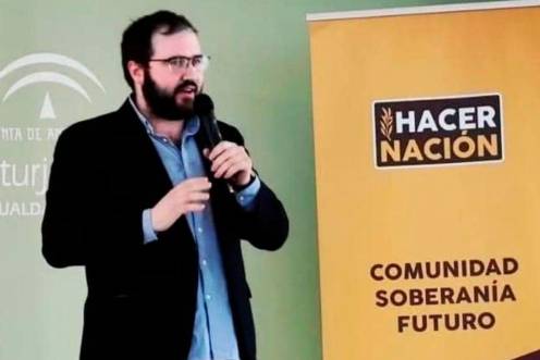 <i>Mario Martos, durante su etapa como secretario general de Hacer Nación.</i>
