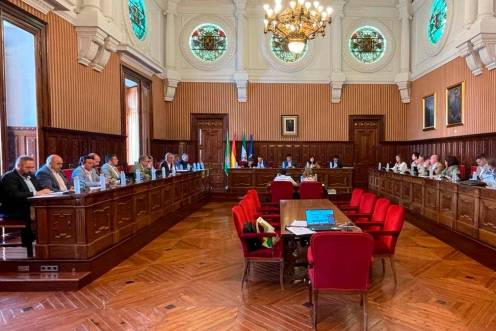 <i>Pleno ordinario de mayo en la Diputación de Jaén. / Diputación de Jaén.</i>
