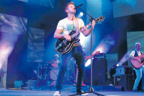 <i>Pablo Alborán durante el concierto. / Archivo histórico Diario JAÉN. </i>