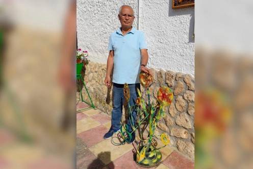 <i>Hilario Castro, autor de “Arte y reciclaje”.</i>