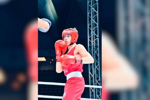 <i>Manuel Bueno se mostró firme en el combate de semifinales. / Sugar Ray.</i>
