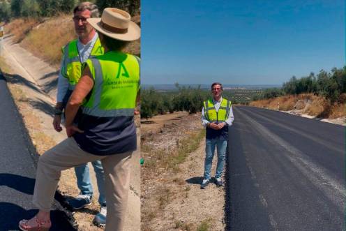 <i>Miguel Contreras visita las obras. / Junta de Andalucía.</i>