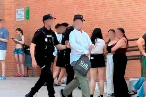 <i>Detención del hombre en el campus de la Universidad de Jaén.</i>