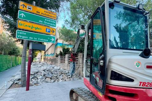 <i>Obras en Avenida de Madrid. / Ayuntamiento de Jaén. </i>