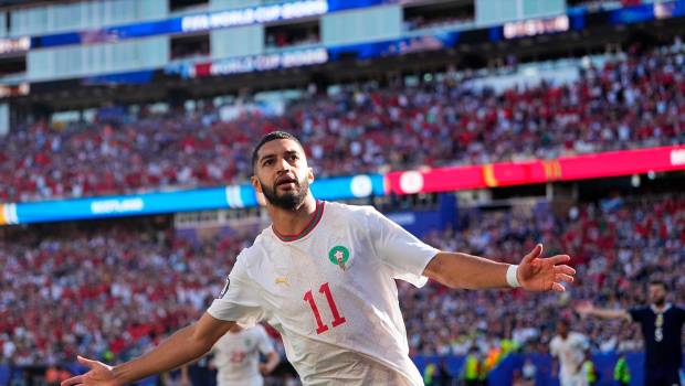 <i>Ismael Saibari celebra un gol para Marruecos. / Ulrik Pedersen / ZUMA Press Wire / d / DPA.</i>
