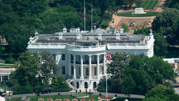 <i>Imagen aérea de la Casa Blanca. / Andrew Leyden / Contacto / Europa Press.</i>