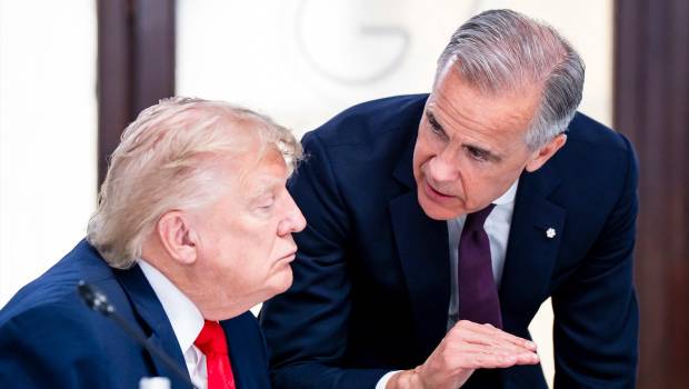 <i>Mark Carney y Donald Trump. Archivo. / Europa Press.</i>