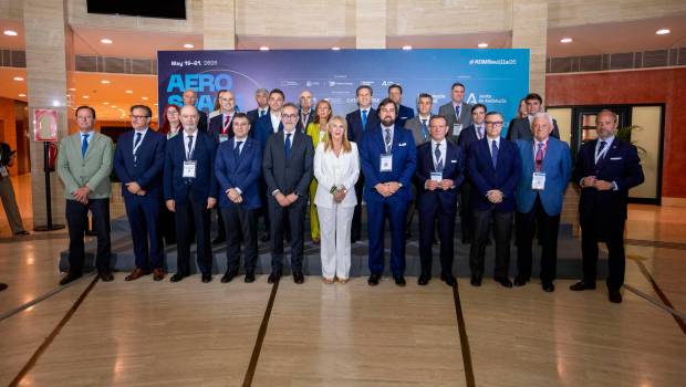 <i>Carolina España asiste al acto de inauguración oficial de ADM Sevilla 2026. / Junta de Andalucía.</i>