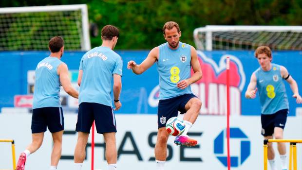 <i>Jugadores ingleses, en un entrenamiento en Florida. / Bradley Collyer / PA Wire / dpa.</i>