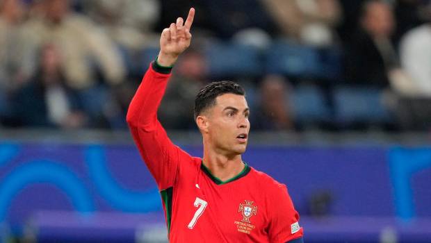 <i>Cristiano Ronaldo en un partido con la selección portuguesa. / Europa Press. </i>