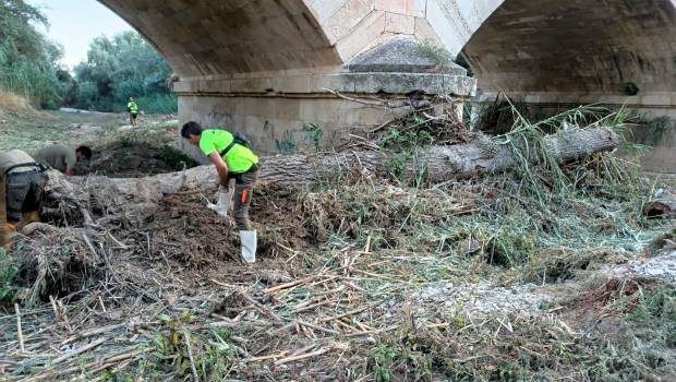 <i>Labores de limpieza en la zona. / Ayuntamiento de Jaén</i>