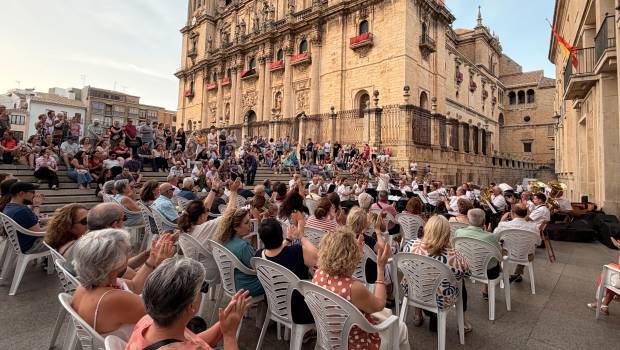 <i>Concierto ofrecido el viernes por la Banda Municipal de Música, en el marco de la programación de la Feria de la Virgen de la Capilla. / A. I. Bravo / Diario JAÉN. </i>