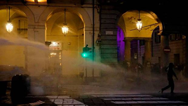 <i>Imagen de archivo de protestas en Turín (Italia) a 17 de octubre de 2026. / Europa Press.</i>