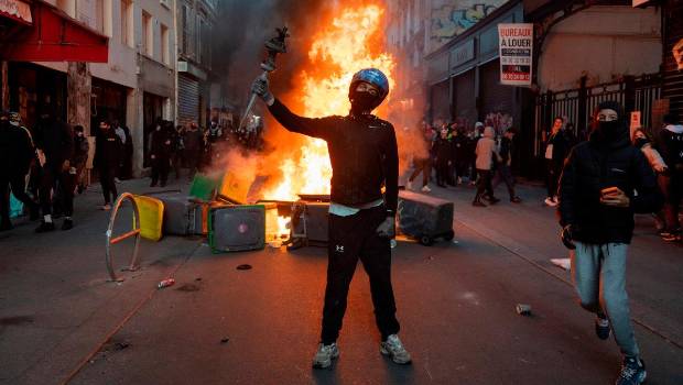<i>Protestas en Francia, a 18 de octubre. / Europa Press.</i>