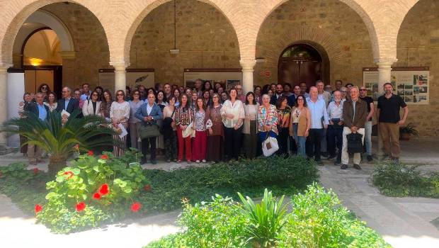 <i>Asistentes a la jornada en el antiguo Hospital de San Juan de Dios. / Diputación de Jaén.</i>