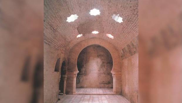 <i>Baños árabes de la capital jiennense. / Archivo histórico Diario JAÉN. </i>