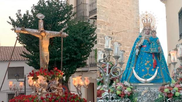 <i>El Cristo de la Vera-Cruz y la Virgen del Rosario. / Pablo Espinosa Luna / Diario JAÉN. </i>