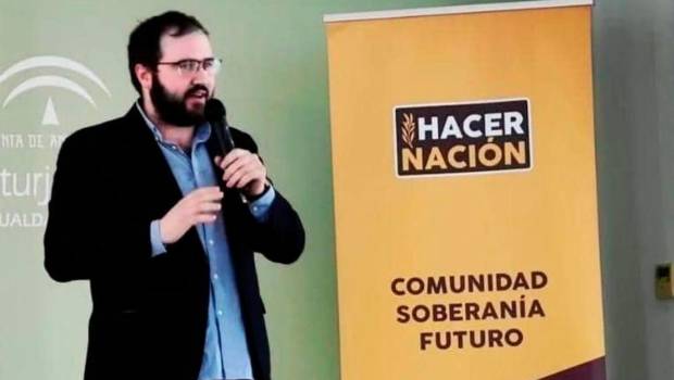 <i>Mario Martos, durante su etapa como secretario general de Hacer Nación.</i>