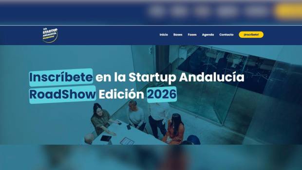 <i>Portal de la Web Startup Andalucía Roadshow. / Junta de Andalucía. </i>