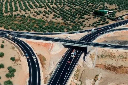 <i>Vista área de la carretera de Jaén. / Europa Press. </i>