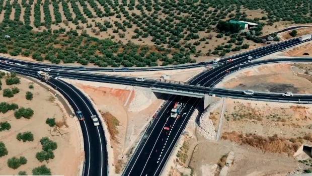 <i>Vista área de la carretera de Jaén. / Europa Press. </i>